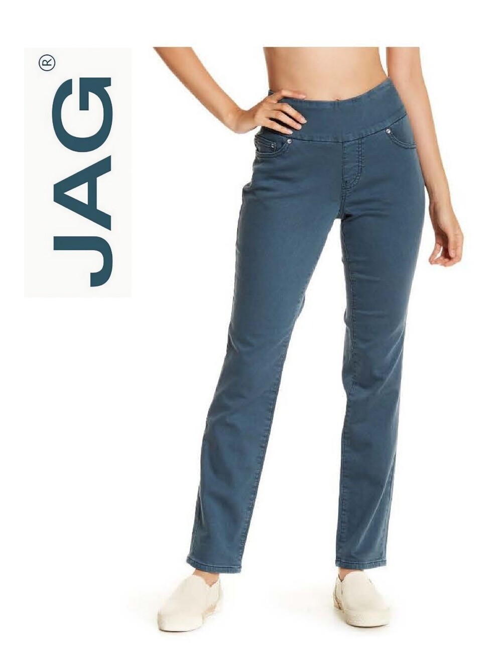 Jag Jeans Nora Pull-on High Rise Skinny Blue 8P Petite